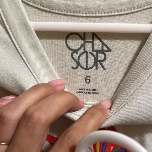 Chaser Colorful Butterfly Graphic T-Shirt - Picture 2 of 2